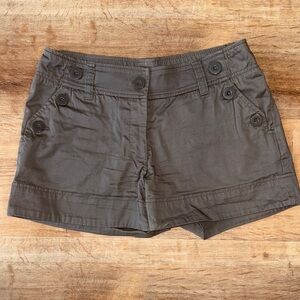 H&M Tan Front Button Shorts